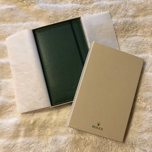 Rolex Green Leather Notebook